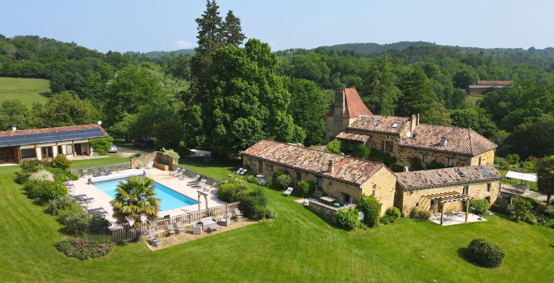 Domaine De Cournet Haut, A 17Th Century Property Set On A Calm, Idyllic Domain With Pool, Tennis, Bikes And More Les Vauries Exterior foto