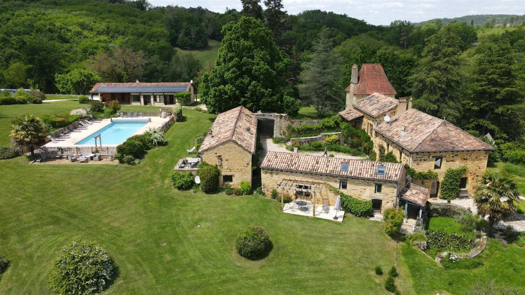 Domaine De Cournet Haut, A 17Th Century Property Set On A Calm, Idyllic Domain With Pool, Tennis, Bikes And More Les Vauries Exterior foto
